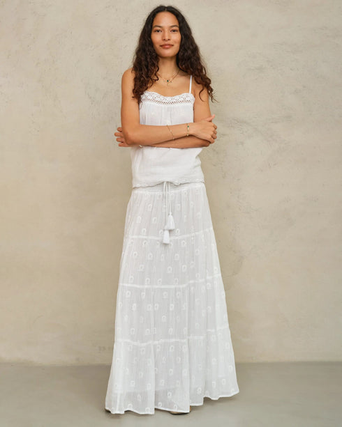 Frani Emb Maxi Skirt