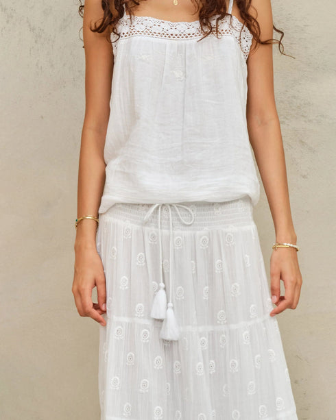 Frani Emb Maxi Skirt
