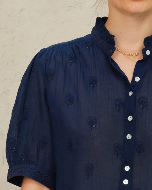 Frani Emb SS Top