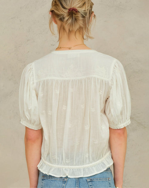 Harlie Emb SS Top