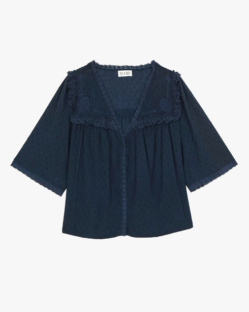 Brea Frill Emb Top