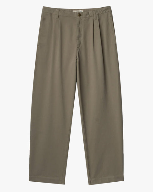 Pleated Twill Trousers