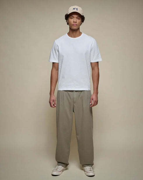 Pleated Twill Trousers