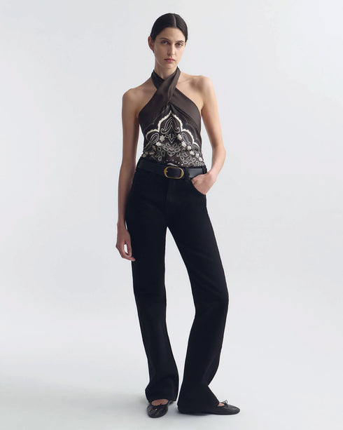 Solal Silk Halterneck Top