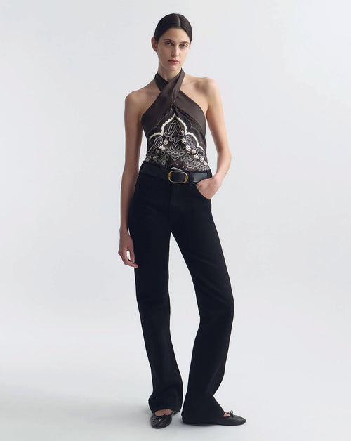 Solal Silk Halterneck Top