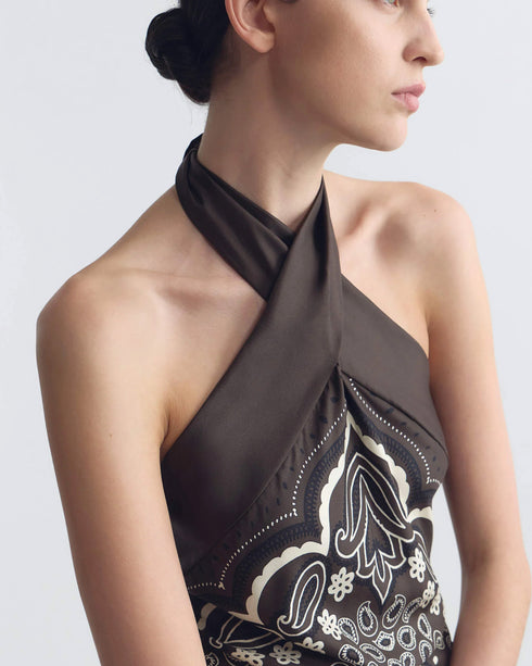 Solal Silk Halterneck Top