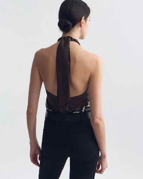 Solal Silk Halterneck Top
