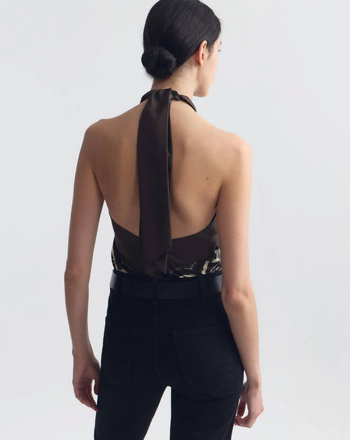 Solal Silk Halterneck Top