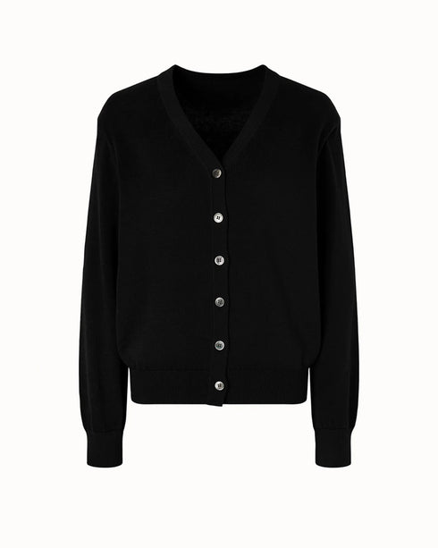 Cashmere Padded Cardigan