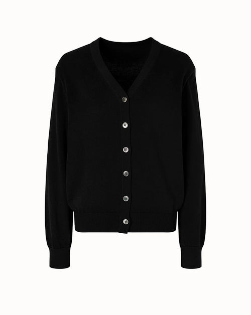 Cashmere Padded Cardigan