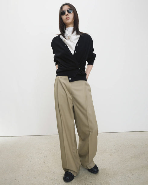 Cashmere Padded Cardigan