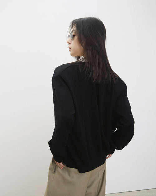 Cashmere Padded Cardigan