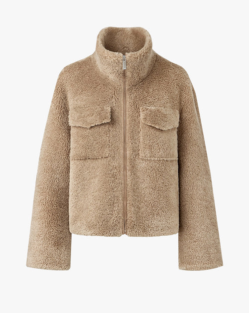 Shearling High-Neck Jacket