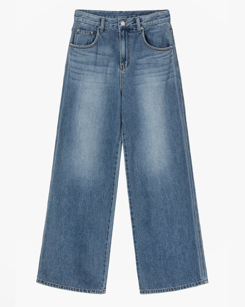 Wide Washed Denim