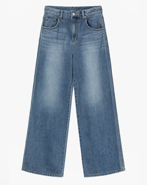Wide Washed Denim