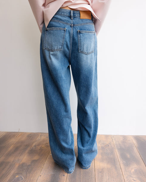 Wide Washed Denim