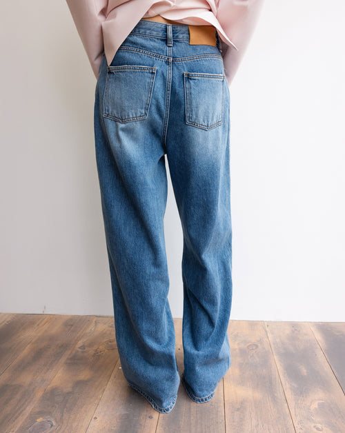 Wide Washed Denim