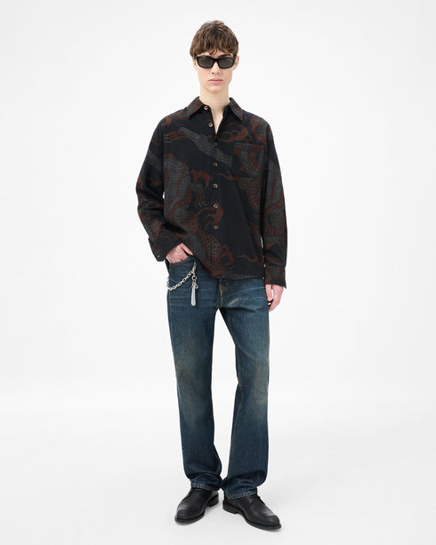 Above Shirt - Abstract Snake Print