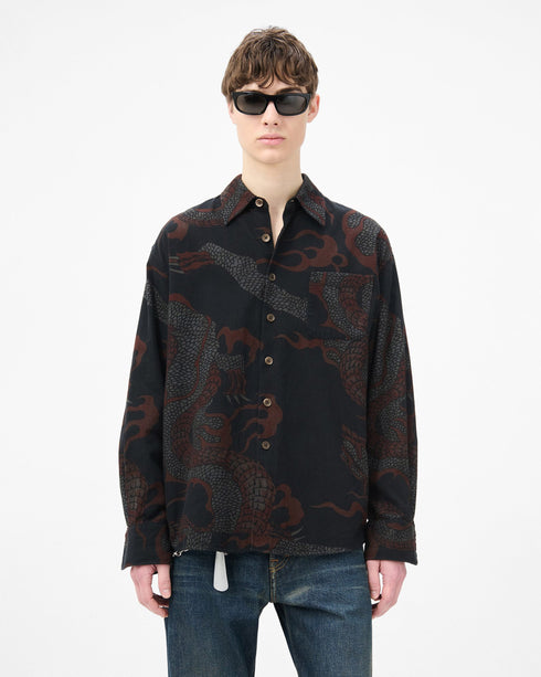 Above Shirt - Abstract Snake Print