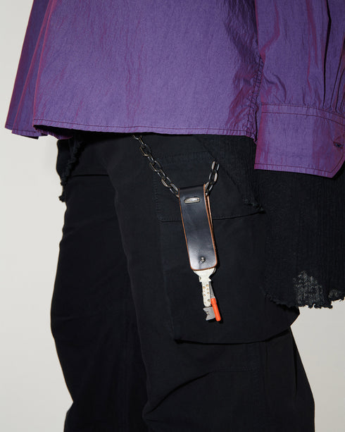 Pierced Key Leather Holder