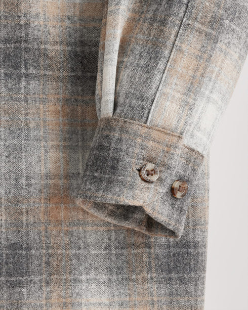 Plaid Board Shirt Wool