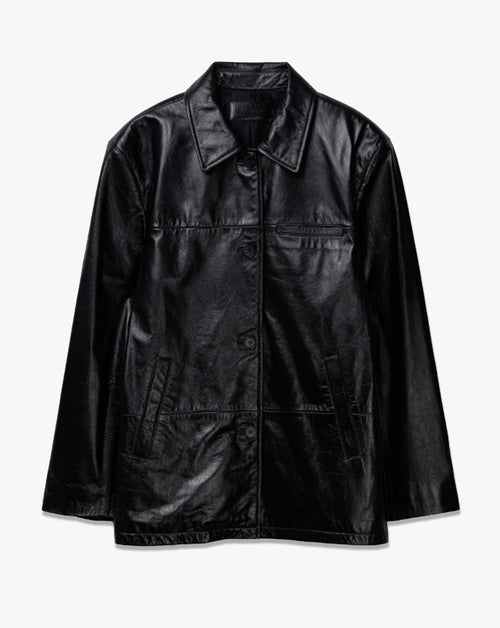 Leather Work Jacket