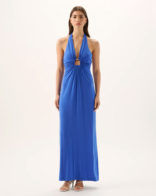 Sawyer Cupro Halter Dress