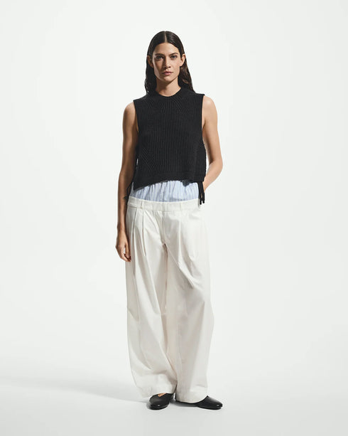 Basey Poplin Extended Waistband Trouser