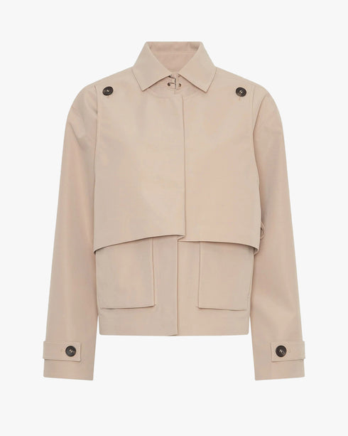 Paralia Short Double-Layer Trench Coat