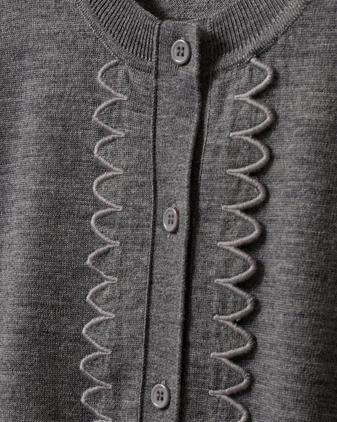 Bergen Scallop Mini Cardigan