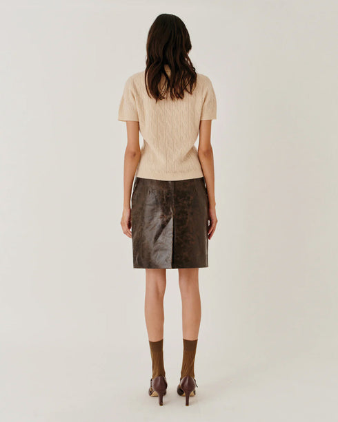 Margo Leather Skirt