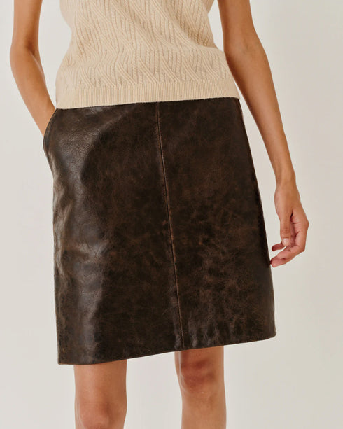 Margo Leather Skirt