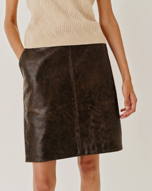 Margo Leather Skirt