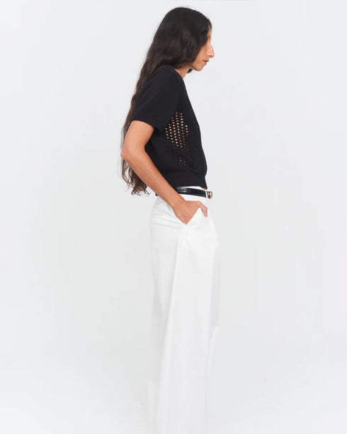 Tomorrow Cotton Lace Knit Tee
