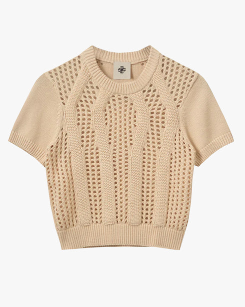 Tomorrow Cotton Lace Knit Tee