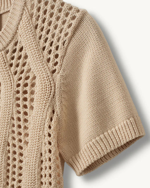 Tomorrow Cotton Lace Knit Tee