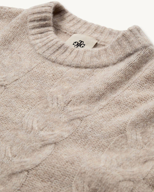 Verbier Boxy Cable Sweater