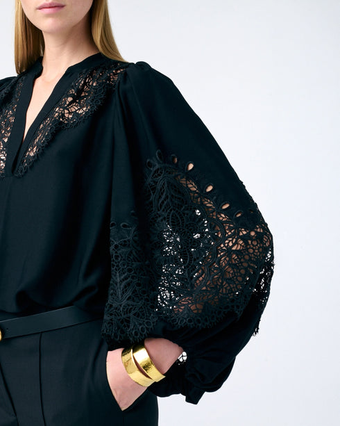 Bell Emb Blouse