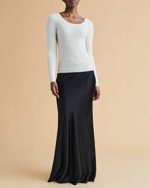 Lea Fine Ribbed Cashmere Top