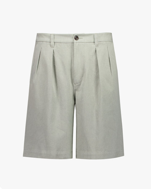 Double Pleated Wide Short