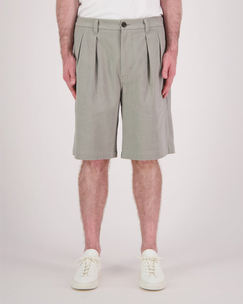 Double Pleated Wide Short