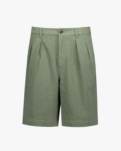 Double Pleated Wide Short