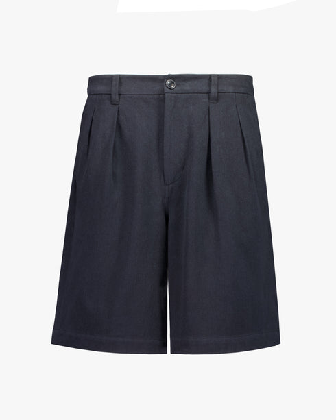 Double Pleated Wide Short