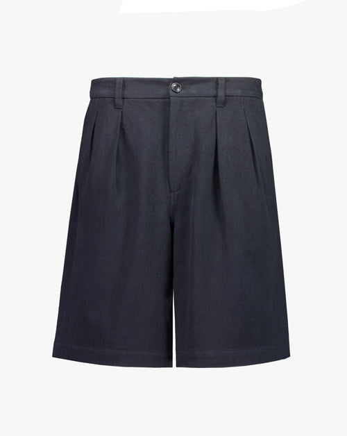 Double Pleated Wide Short
