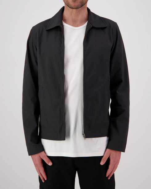 Unlined Zip Trucker Jacket