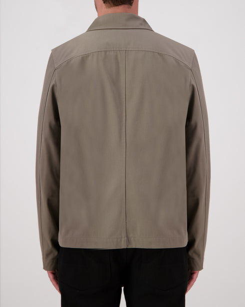 Unlined Zip Trucker Jacket