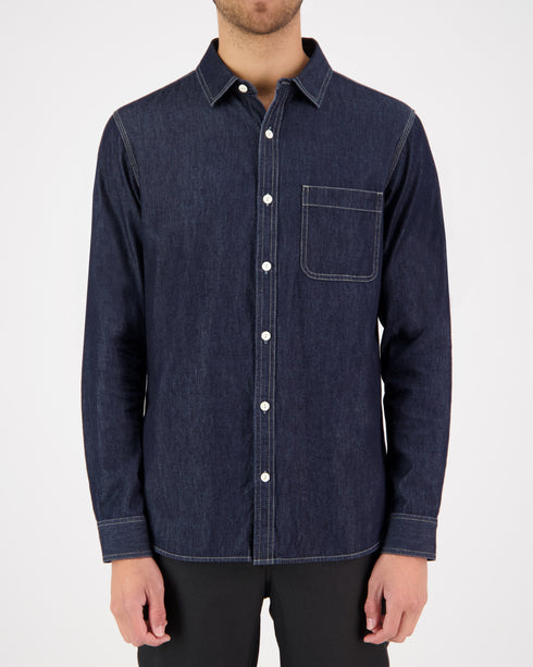 Triple Stitch Denim Shirt