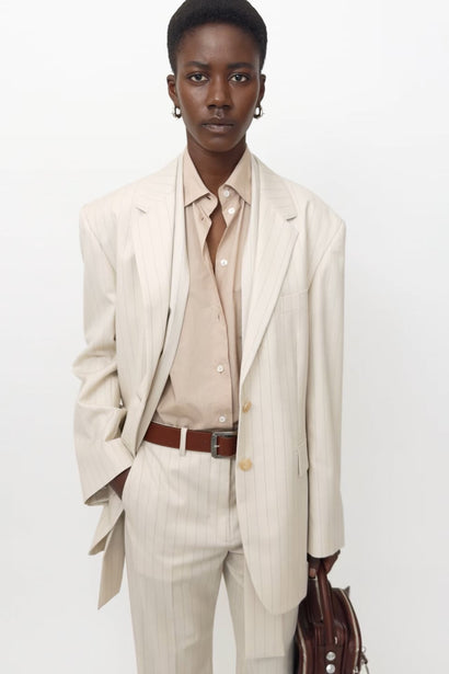 Wool Pinstripe Jacket