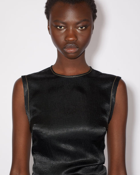 Textured Satin Dress