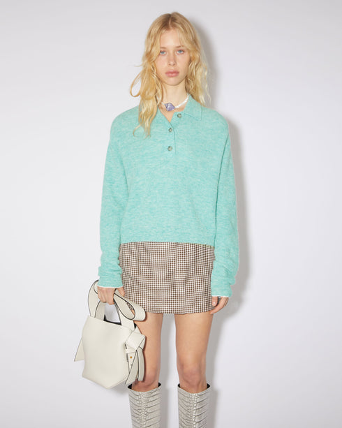 Summer Alpaca Polo Sweater